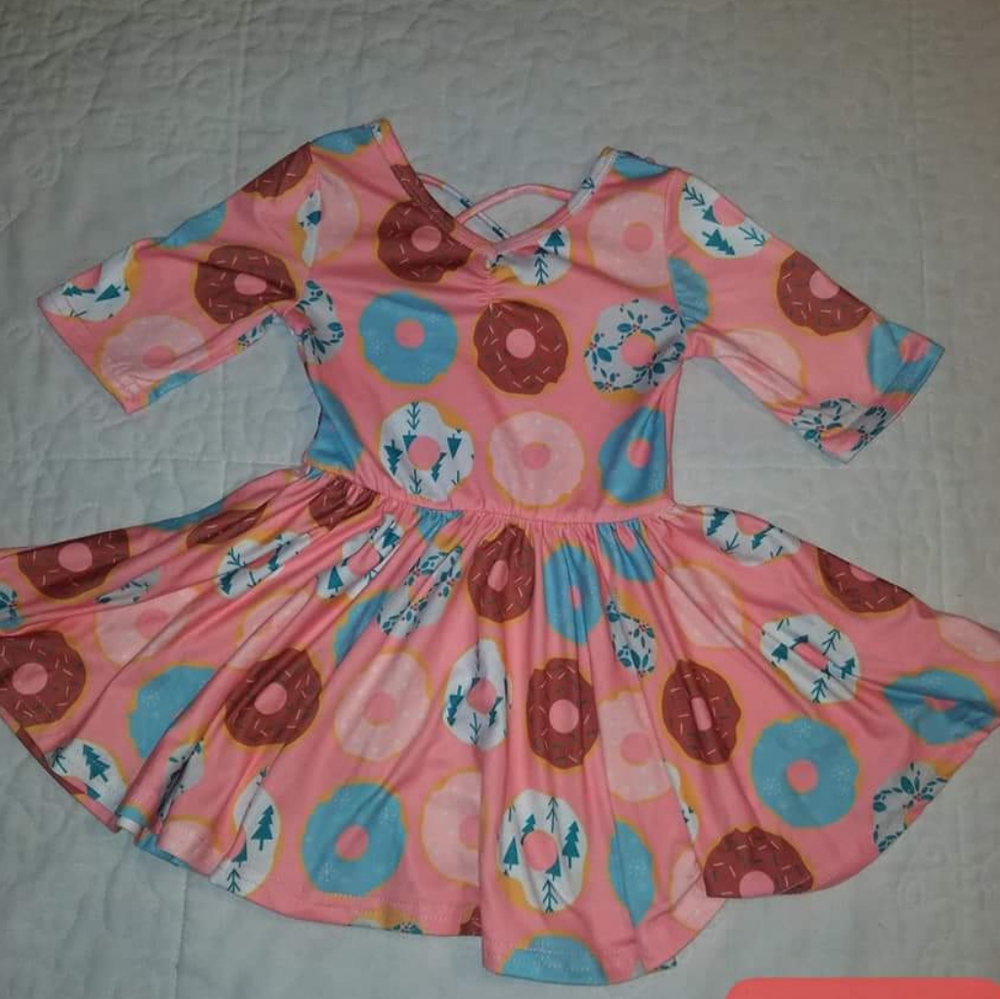 Pink Donut dot dot smile dress